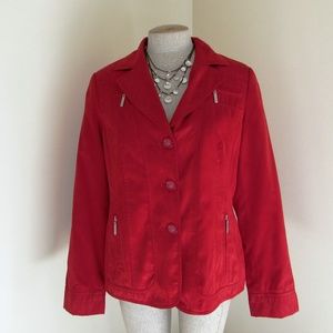 Oberstoff Ultra suede, fully lined Red Jacket